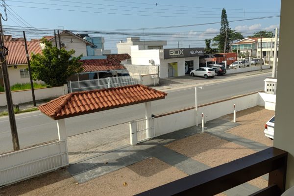 Vista do apartamento em Itapoá, da Avenida Dom Henrique II